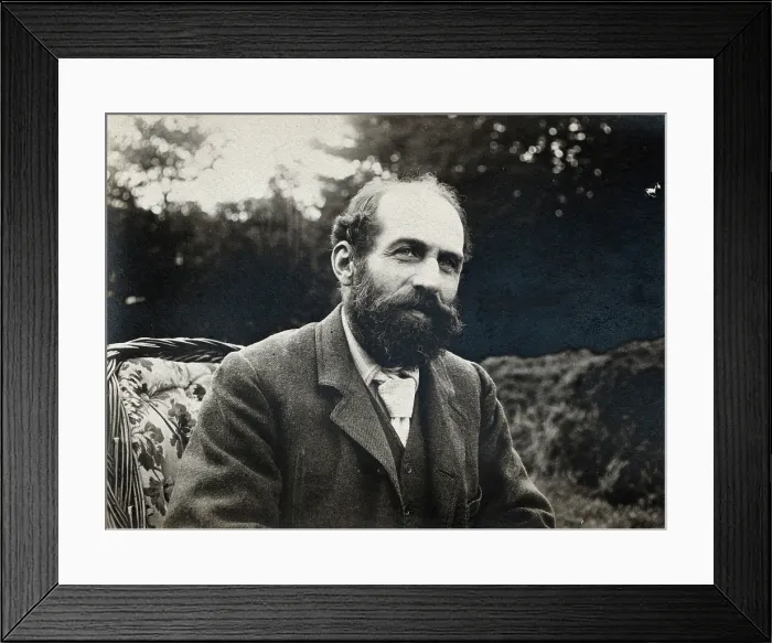 Framed Print : Arthur Schuster, seated, facing left, aged about 50, c1901. Creator: Unknown Framed Print : Arthur Schuster, seated, facing left, aged about 50, c1901. Creator: Unknown