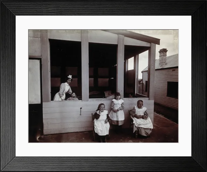 Framed Print : Metropolitan Lunatic Asylum, Kew, Victoria (Australia): children... c1890s. Creator: Unknown Framed Print : Metropolitan Lunatic Asylum, Kew, Victoria (Australia): children... c1890s. Creator: Unknown