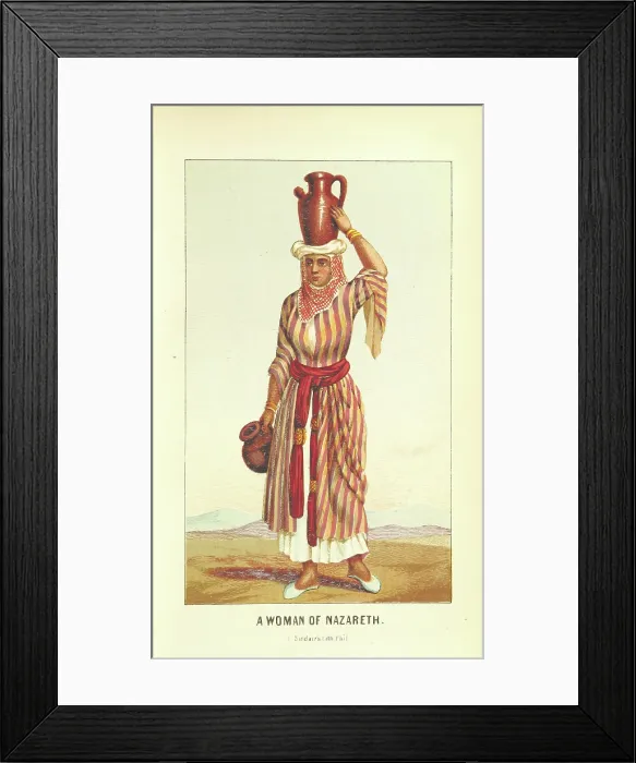 Framed Print : A Woman of Nazareth, 1854. Creator: Thomas S. Sinclair Framed Print : A Woman of Nazareth, 1854. Creator: Thomas S. Sinclair