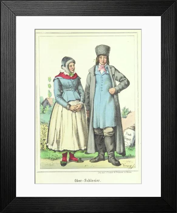 Framed Print : Upper Silesian, 1847. Creator: Goedsche & Steinmetz Framed Print : Upper Silesian, 1847. Creator: Goedsche & Steinmetz