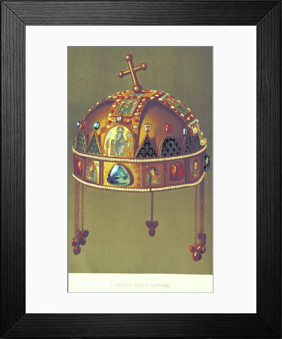 Framed Print : The Holy Crown of Hungary, 1895. Creator: Unknown Framed Print : The Holy Crown of Hungary, 1895. Creator: Unknown