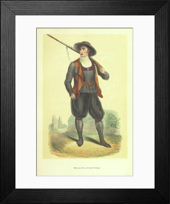 Framed Print : Maragato from the area of the Astorga, 1848. Creator: Clerman Framed Print : Maragato from the area of the Astorga, 1848. Creator: Clerman