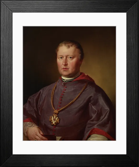 Framed Print : Portrait of Rev. Jan Szafranski, 1838. Creator: Martin Jablonski Framed Print : Portrait of Rev. Jan Szafranski, 1838. Creator: Martin Jablonski