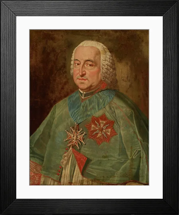 Framed Print : Portrait of Teodor Kazimierz Czartoryski (1704-1768), Bishop of Poznan, between 1742-1768. Creator: Antoni Brygierski Framed Print : Portrait of Teodor Kazimierz Czartoryski (1704-1768), Bishop of Poznan, between 1742-1768. Creator: Antoni Brygierski