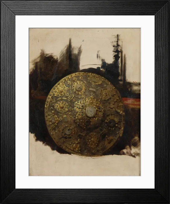 Framed Print : Study of an Oriental Shield, 1879. Creator: Stanislaus von Chlebowski Framed Print : Study of an Oriental Shield, 1879. Creator: Stanislaus von Chlebowski