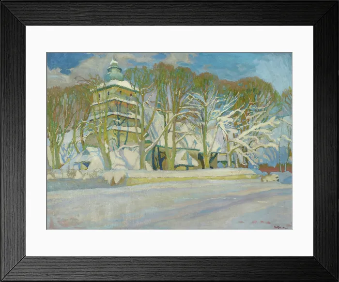 Framed Print : Church in Poronin, between 1906-1910. Creator: Stanislaus Kamocki Framed Print : Church in Poronin, between 1906-1910. Creator: Stanislaus Kamocki