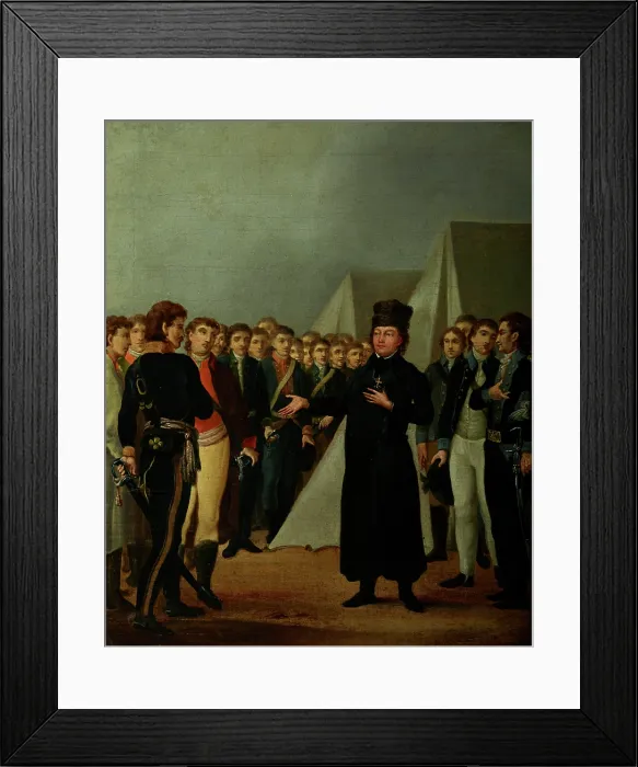 Framed Print : Reverend Jozef Jakubowski at the Kosciuszko's Camp near Warsaw in 1794, c1800 Framed Print : Reverend Jozef Jakubowski at the Kosciuszko's Camp near Warsaw in 1794, c1800