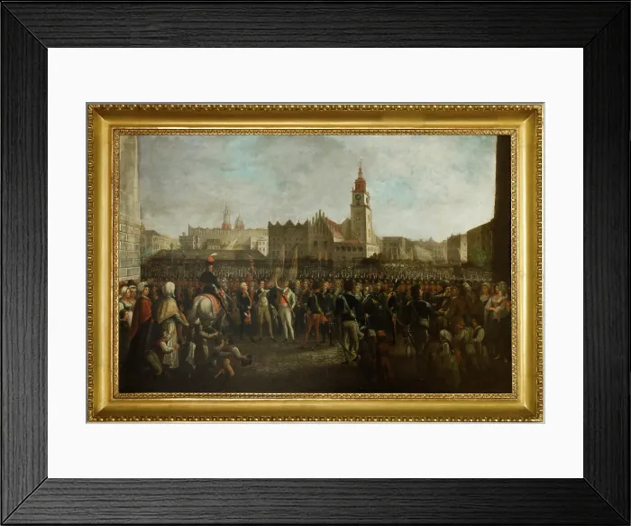 Framed Print : Kosciuszko's Oath, c1821. Creator: Michal Stachowicz. Kosciuszko's Oath, c1821. Creator: Michal Stachowicz Framed Print : Kosciuszko's Oath, c1821. Creator: Michal Stachowicz. Kosciuszko's Oath, c1821. Creator: Michal Stachowicz