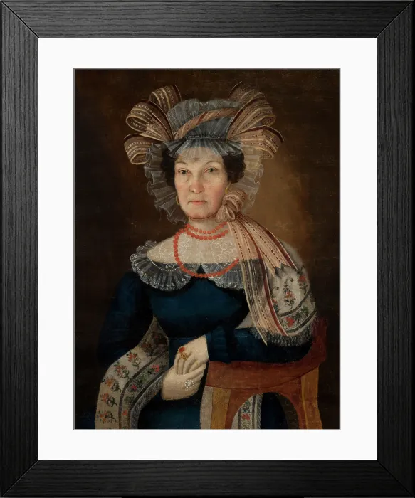 Framed Print : Portrait of a Woman, c1825. Creator: Unknown Framed Print : Portrait of a Woman, c1825. Creator: Unknown