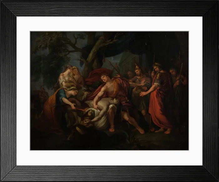 Framed Print : Achilles Lamenting the Death of Patroclus, c1800. Creator: Unknown Framed Print : Achilles Lamenting the Death of Patroclus, c1800. Creator: Unknown