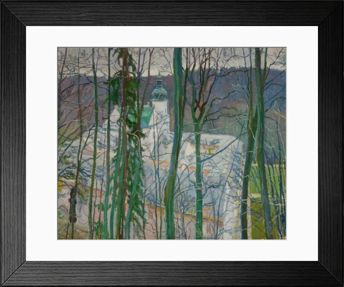 Framed Print : View of the Monastery in Czerna, c1908. Creator: Stanislaus Kamocki Framed Print : View of the Monastery in Czerna, c1908. Creator: Stanislaus Kamocki