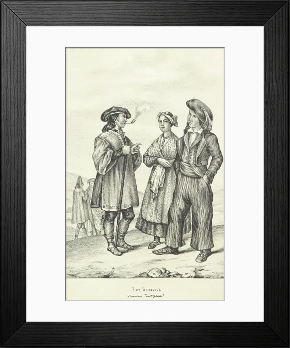 Framed Print : The Navarrese. (Basque Provinces), 1843. Creator: Unknown Framed Print : The Navarrese. (Basque Provinces), 1843. Creator: Unknown