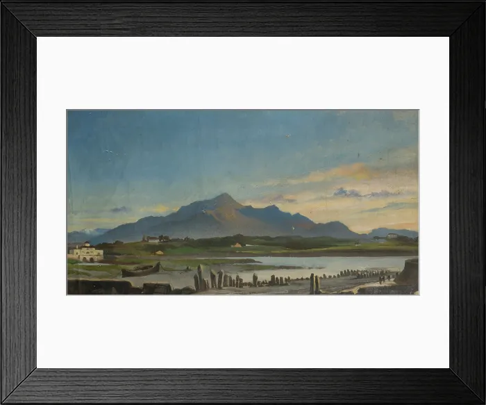 Framed Print : Oriental Landscape, 1876, [miedzy 1864-1876]. Creator: Stanislaus von Chlebowski