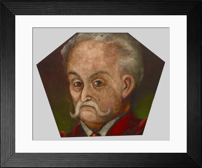 Framed Print : Coffin Portrait of Mr Nieborowski from Hyzne, c1740. Creator: Unknown Framed Print : Coffin Portrait of Mr Nieborowski from Hyzne, c1740. Creator: Unknown