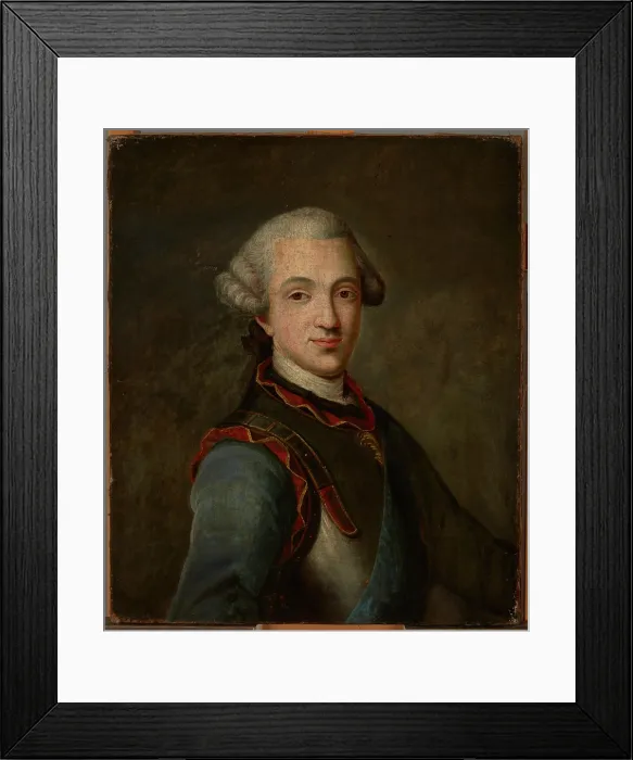 Framed Print : Portrait of Jozef Paulin Sanguszko (1740-1781), Grand Marshal of Lithuania, 3rd quarter of 19th cent Creator: Unknown Framed Print : Portrait of Jozef Paulin Sanguszko (1740-1781), Grand Marshal of Lithuania, 3rd quarter of 19th cent Creator: Unknown