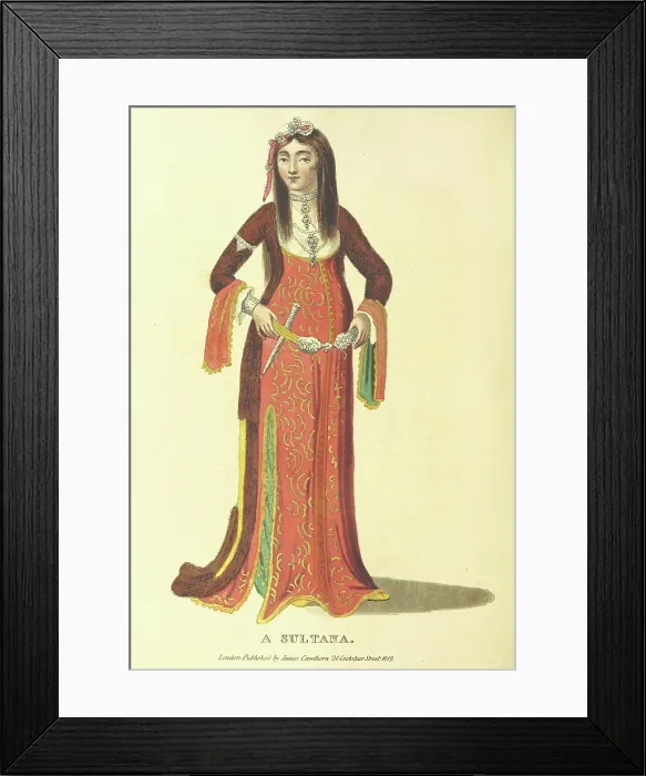 Framed Print : A Sultana, 1813. Creator: Unknown Framed Print : A Sultana, 1813. Creator: Unknown