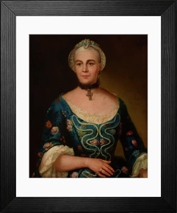 Framed Print : Portrait of an Unknown Woman, 2nd half of 18th century. Creator: Unknown Framed Print : Portrait of an Unknown Woman, 2nd half of 18th century. Creator: Unknown