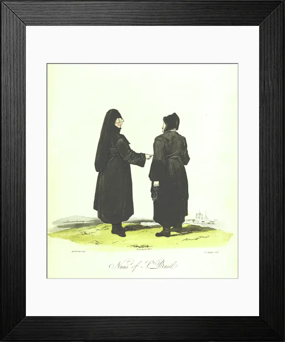 Framed Print : Nuns of St. Basil, 1813. Creator: Joseph Constantine Stadler Framed Print : Nuns of St. Basil, 1813. Creator: Joseph Constantine Stadler
