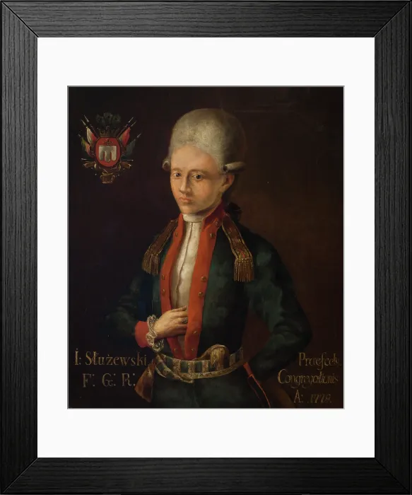 Framed Print : Portrait of Jozef Sluzewski, Later General (Copy), 1779, 1896. Creator: Unknown Framed Print : Portrait of Jozef Sluzewski, Later General (Copy), 1779, 1896. Creator: Unknown