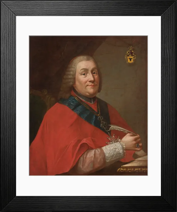 Framed Print : Portrait of Wladyslaw Lubienski (1703-1767), Archbishop of Gniezno and the Primate...between 1758-67 Creator: Unknown Framed Print : Portrait of Wladyslaw Lubienski (1703-1767), Archbishop of Gniezno and the Primate...between 1758-67 Creator: Unknown