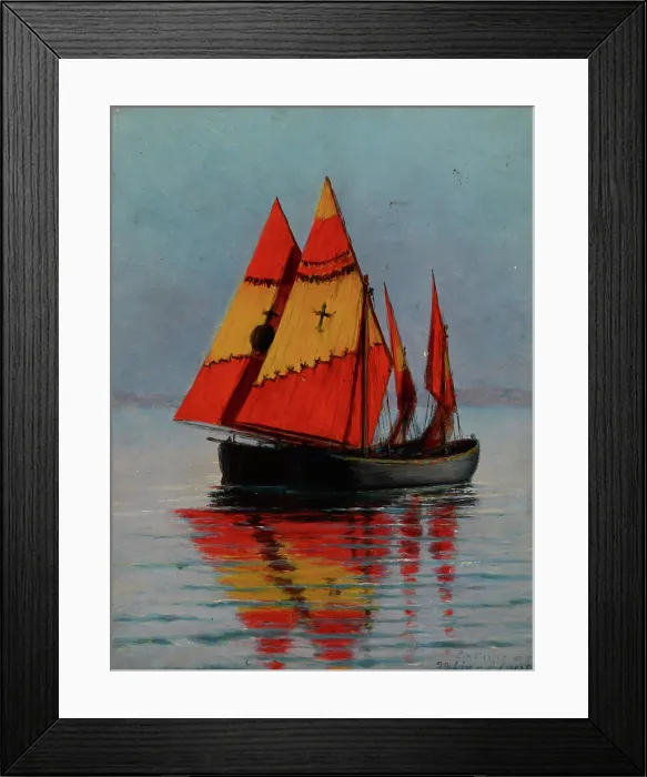 Framed Print : Boats on the Sea, July 23, 1905. Creator: Stanislaw Witkiewicz Framed Print : Boats on the Sea, July 23, 1905. Creator: Stanislaw Witkiewicz