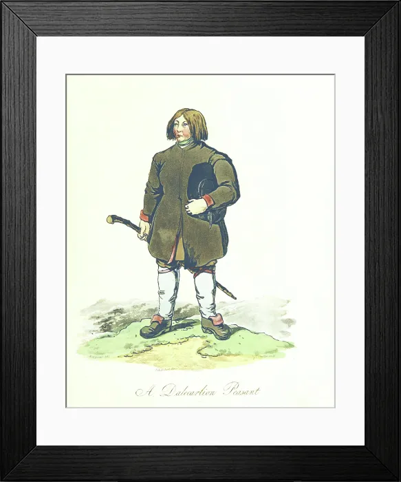 Framed Print : A Dalecarlion Peasant, 1813. Creator: Joseph Constantine Stadler Framed Print : A Dalecarlion Peasant, 1813. Creator: Joseph Constantine Stadler