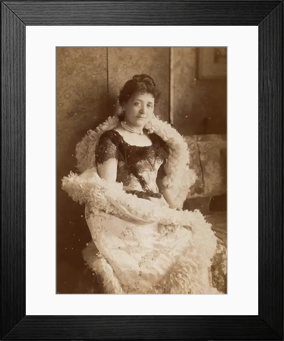 Framed Print : May French Sheldon. Creator: Elliott & Fry Framed Print : May French Sheldon. Creator: Elliott & Fry