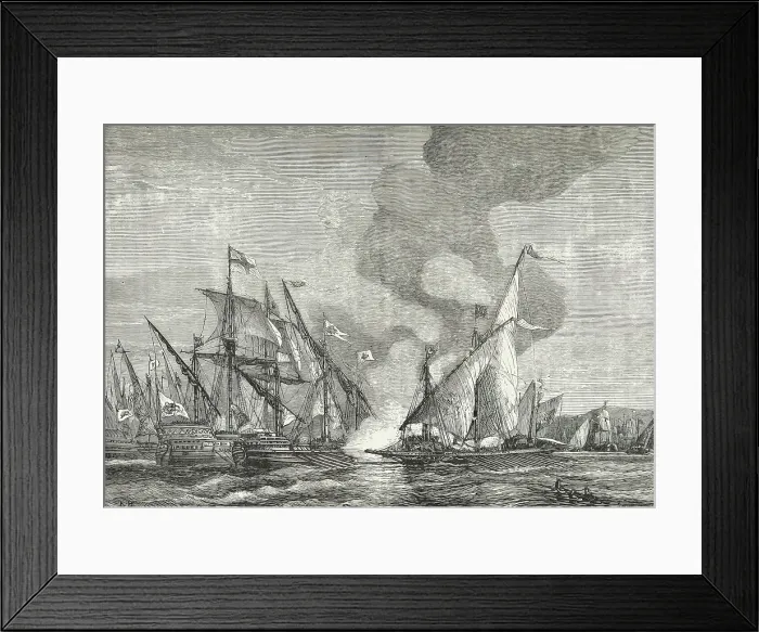 Framed Print : The Battle of Lepanto, 1571, (1893). Creator: A. B Framed Print : The Battle of Lepanto, 1571, (1893). Creator: A. B