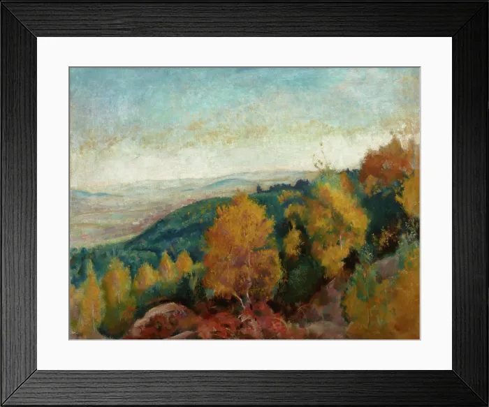 Framed Print : Autumn Landscape-Environs of Kalwaria Zebrzydowska, between 1914-1918. Creator: Wojciech Weiss Framed Print : Autumn Landscape-Environs of Kalwaria Zebrzydowska, between 1914-1918. Creator: Wojciech Weiss