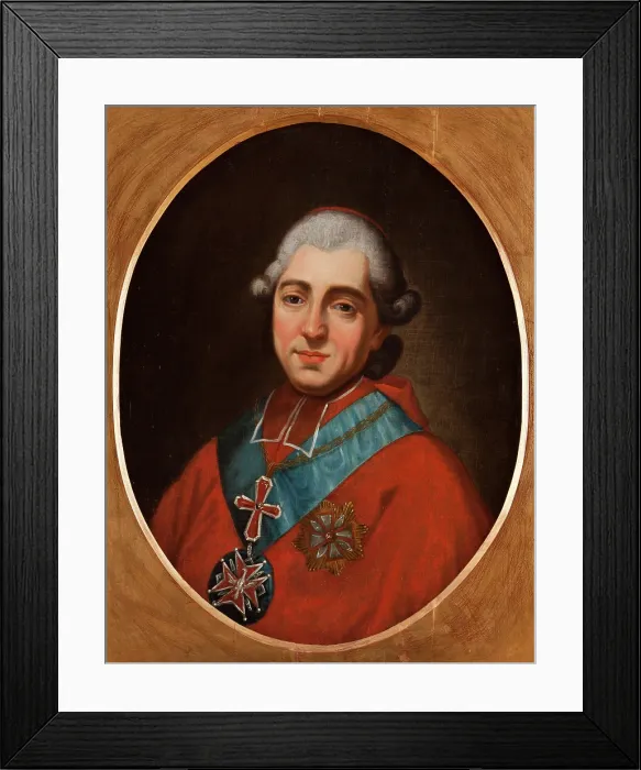 Framed Print : Portrait of Primate Michal Jerzy Poniatowski (1736-1794), between 1785-1790. Creator: Antoni Brygierski Framed Print : Portrait of Primate Michal Jerzy Poniatowski (1736-1794), between 1785-1790. Creator: Antoni Brygierski