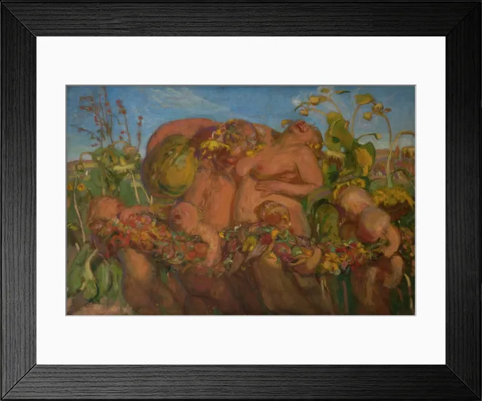 Framed Print : Bacchanalia, 1903. Creator: Wojciech Weiss Framed Print : Bacchanalia, 1903. Creator: Wojciech Weiss