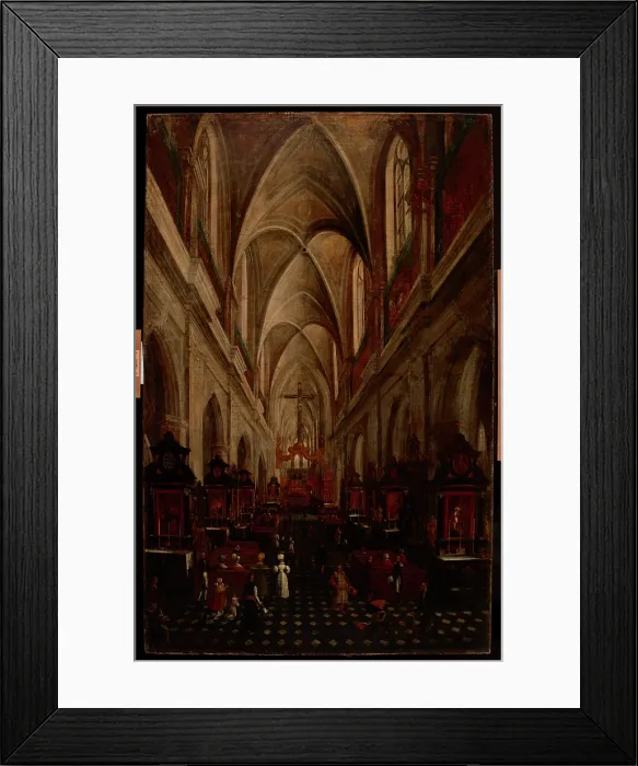 Framed Print : Interior of St Mary's Church in Krakow, c1840. Creator: Teodor Baltazar Stachowicz. Interior of St Mary's Church in Krakow, c1840. Creator: Teodor Baltazar Stachowicz Framed Print : Interior of St Mary's Church in Krakow, c1840. Creator: Teodor Baltazar Stachowicz. Interior of St Mary's Church in Krakow, c1840. Creator: Teodor Baltazar Stachowicz