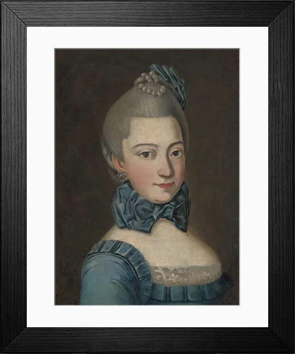 Framed Print : Portrait of Elzbieta Potocka nee Wielopolska, between 1767-1771. Creator: Unknown Framed Print : Portrait of Elzbieta Potocka nee Wielopolska, between 1767-1771. Creator: Unknown