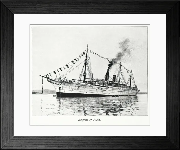 Framed Print : Empress of India, 1893. Creator: Unknown Framed Print : Empress of India, 1893. Creator: Unknown