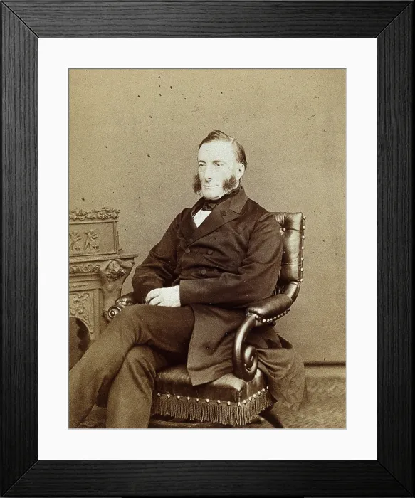 Framed Print : John Addington Symonds, 1867. Creator: Ernest Edwards Framed Print : John Addington Symonds, 1867. Creator: Ernest Edwards