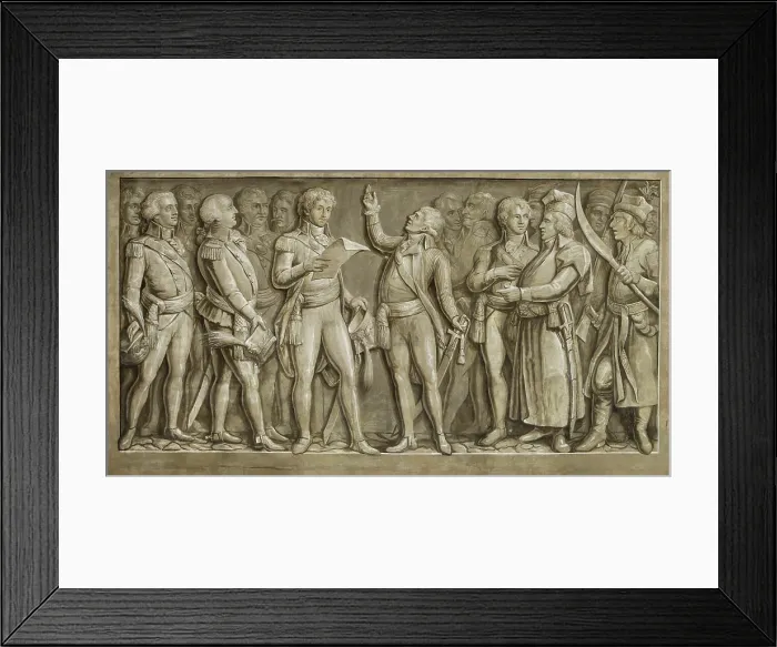 Framed Print : Kosciuszko's Oath, 1818. Creator: Michal Stachowicz. Kosciuszko's Oath, 1818. Creator: Michal Stachowicz