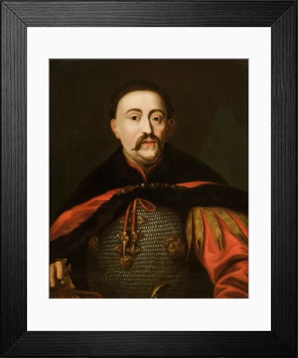 Framed Print : Portrait of John III Sobieski (1629-1696), King of Poland, after 1676. Creator: Unknown Framed Print : Portrait of John III Sobieski (1629-1696), King of Poland, after 1676. Creator: Unknown