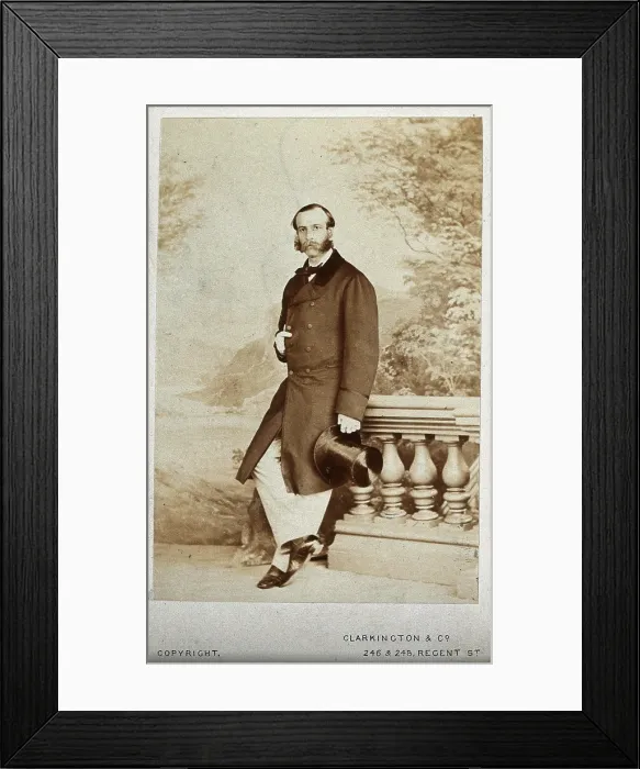 Framed Print : John Solomon Rarey, 1858 and 1869. Creator: Clarkington & Co Framed Print : John Solomon Rarey, 1858 and 1869. Creator: Clarkington & Co