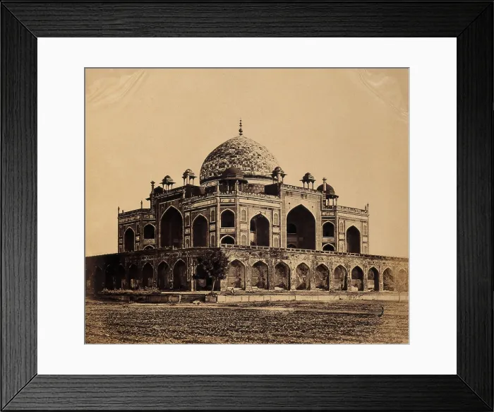 Framed Print : India: the tomb of the Emperor Hoomaon where Major Hodson captured the King of Delhi, c1858 Framed Print : India: the tomb of the Emperor Hoomaon where Major Hodson captured the King of Delhi, c1858