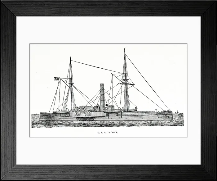 Framed Print : U.S.S. Tacony, 1887. Creator: Unknown Framed Print : U.S.S. Tacony, 1887. Creator: Unknown