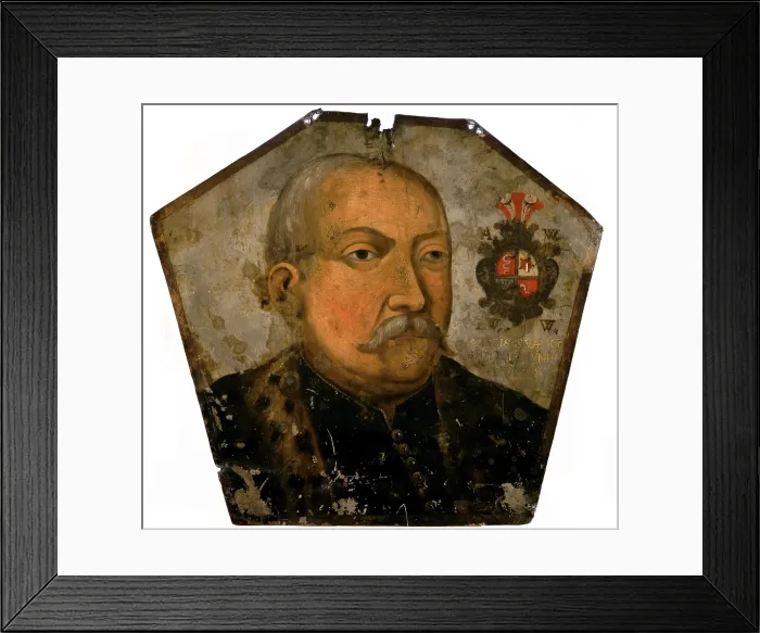 Framed Print : Coffin Portrait of Adam Wezyk (1608-1668), c1668. Creator: Unknown Framed Print : Coffin Portrait of Adam Wezyk (1608-1668), c1668. Creator: Unknown