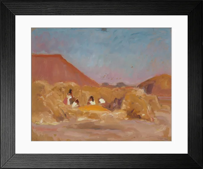 Framed Print : Gumno in Ukraine, 1901. Creator: Wojciech Weiss Framed Print : Gumno in Ukraine, 1901. Creator: Wojciech Weiss