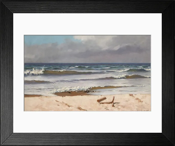 Framed Print : Coast at Polaga, 1889. Creator: Stanislaw Witkiewicz