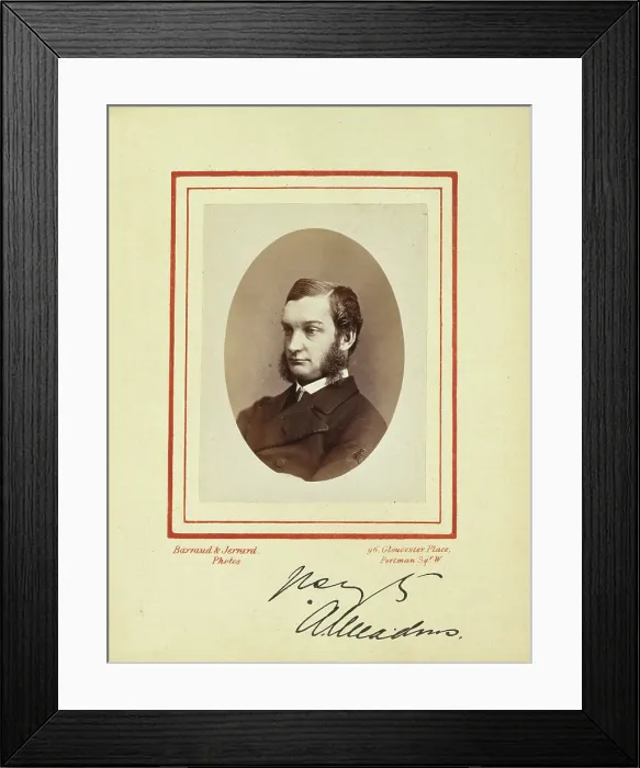 Framed Print : Alfred Meadows, 1875. Creator: Barraud & Jerrard Framed Print : Alfred Meadows, 1875. Creator: Barraud & Jerrard