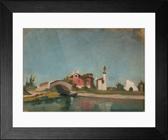 Framed Print : Oriental Landscape, between 1864-1870. Creator: Stanislaus von Chlebowski Framed Print : Oriental Landscape, between 1864-1870. Creator: Stanislaus von Chlebowski