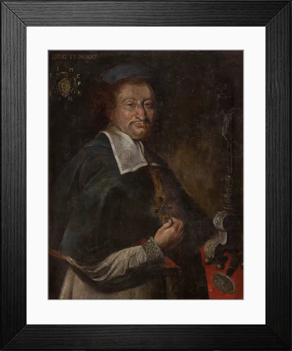 Framed Print : Portrait of Jan Malachowski (1623-1699), Bishop of Krakow and Deputy Chancellor... 1678-1681. Creator: Unknown Framed Print : Portrait of Jan Malachowski (1623-1699), Bishop of Krakow and Deputy Chancellor... 1678-1681. Creator: Unknown