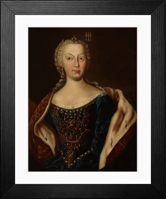 Framed Print : Portrait of Marie Leszczynska (1703-1768), Queen of France, around the mid-18th century. Creator: Unknown Framed Print : Portrait of Marie Leszczynska (1703-1768), Queen of France, around the mid-18th century. Creator: Unknown