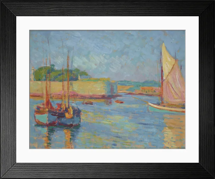 Framed Print : Harbour at Concarneau, 1908. Creator: Jozef Pankiewicz Framed Print : Harbour at Concarneau, 1908. Creator: Jozef Pankiewicz