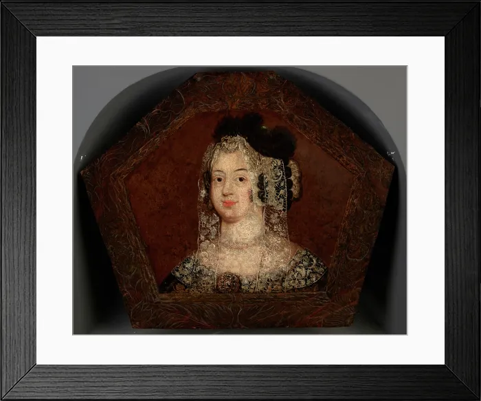 Framed Print : Coffin Portrait of an Unknown Woman, 2nd half of 17th century. Creator: Unknown Framed Print : Coffin Portrait of an Unknown Woman, 2nd half of 17th century. Creator: Unknown