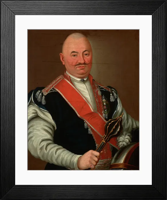 Framed Print : Portrait of Jozef Gabriel Stempkowski (d. 1793), Voivode of Kyiv, between 1768-1780. Creator: Unknown